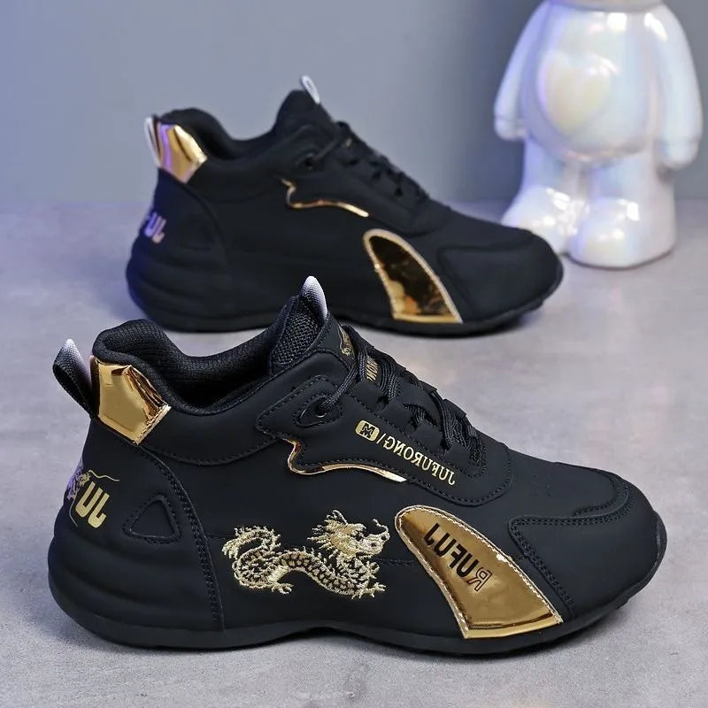 Women Designer Sneakers 2025 Summer Leather Waterproof Casual Sports Shoes Women Lightweight Breathable Non-slip Platform Shoes