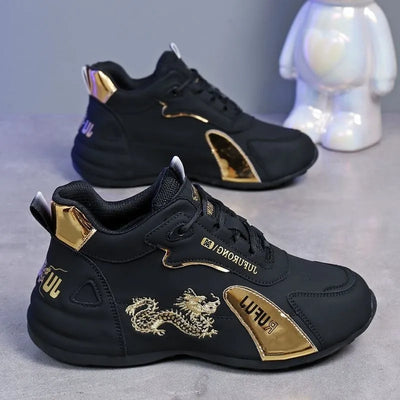 Women Designer Sneakers 2025 Summer Leather Waterproof Casual Sports Shoes Women Lightweight Breathable Non-slip Platform Shoes