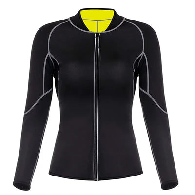 Hot Sauna Suit Sauna Sweat Pants Hot Thermal Sweating Shapers Women Weight Loss Fat Burning Corset Body Shaper Slimming Coats