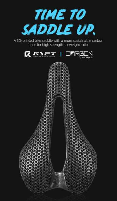Racing Saddles Bicycle Seat RYET Ultralight 3D Printed Bike Saddle Carbon Saddle Mountain Road MTB Cushion Cycling Seating Parts