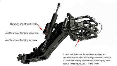 HONGTOO 10KG 2-Axis 3-Axis Shock Absorbing Arm Dampener Camera Stabilizer Video Vibration Damper for DJI RS2 RS3 PRO RS4 Gimbal