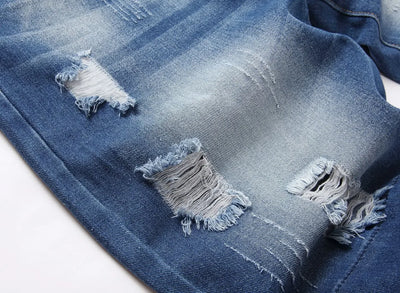 2023 Summer New Mens Ripped Short Jeans Brand Clothing Bermuda Cotton Shorts Men Thin Breathable Casual Denim Shorts