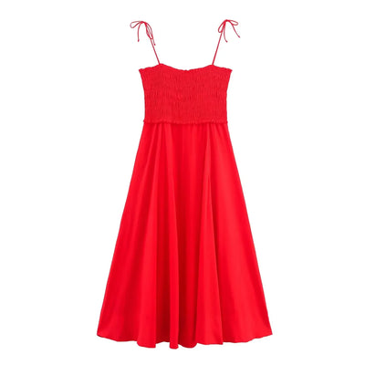Women's Dresses Summer Solid Color Dresses Backless Sexy Halter Dresses 2025 New Fashion Elegant Women's Party Dresses