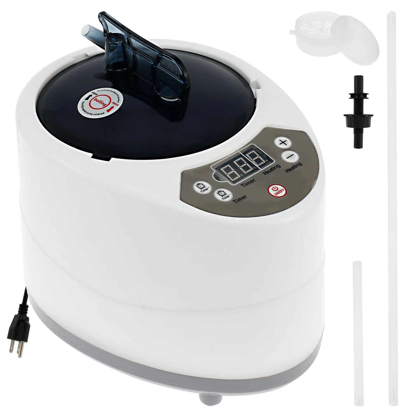 3L Sauna Steam Generator Fumigation Machine Large Capacity Portable for Sauna Spa Tent Body Therapy 1000W US Plug