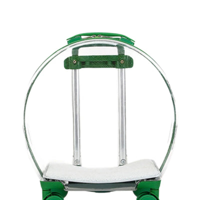 Clear Panoramic Pet Carrier Trolley Bag, Approved Portable Cat Dog Carrier for Small Medium Pets