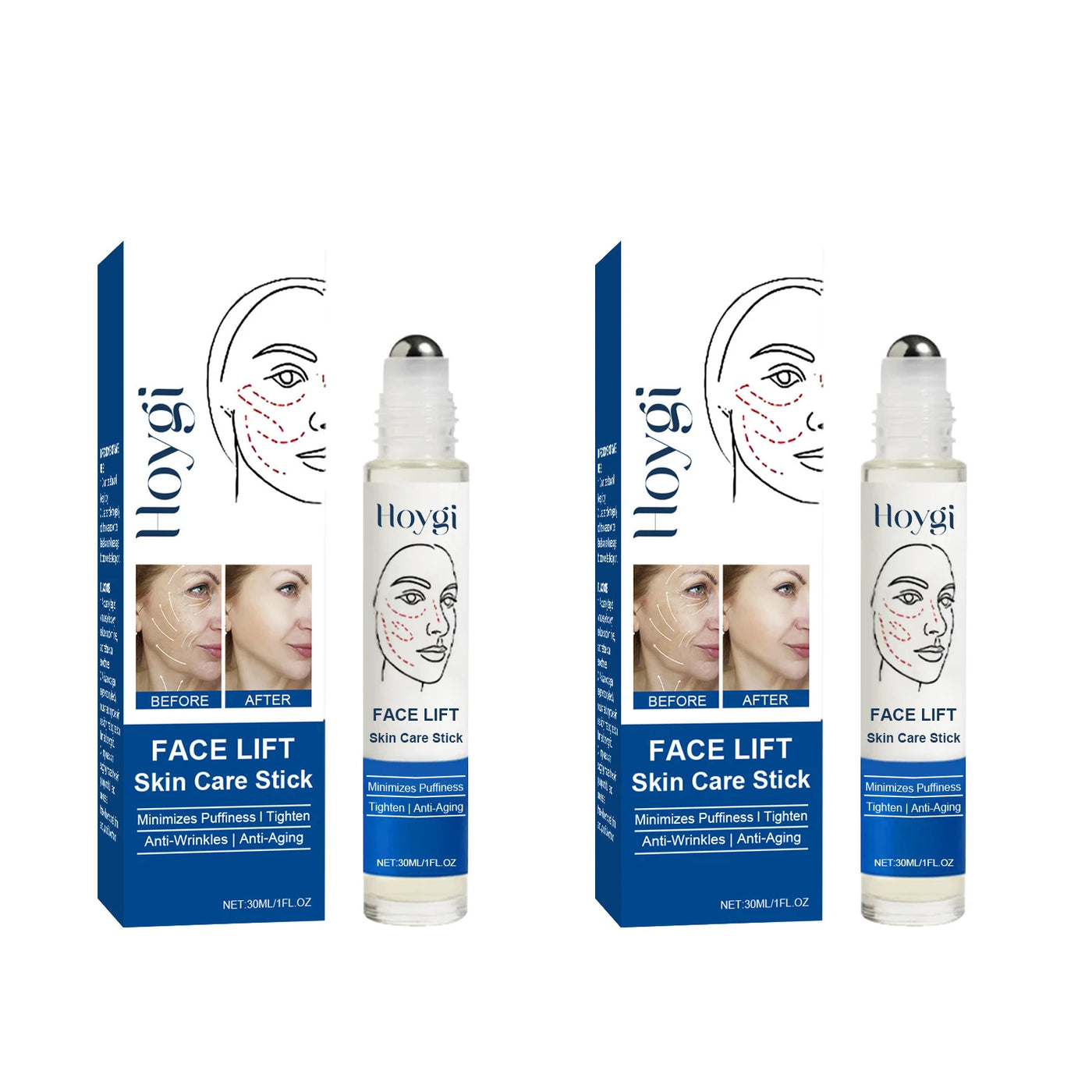 Face Lifting Serum Stick Tightening Increase Elasticity Improve Sagging Skin Fade Fine Lines Anti Acne Smoothing Essence Roll-On