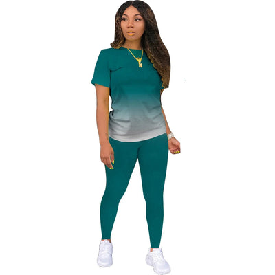 New Two Piece Set Women Tracksuits Sets Brand Printed Hoodie Pants Sweatshirt Set Sports Suit For Women Clothing