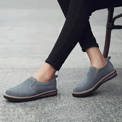 2023 Women's Sneakers Slip on Flat Shoes for Women Fashion Female British Style Casual Loafers Vulcanized Shoes Zapatos Mujer