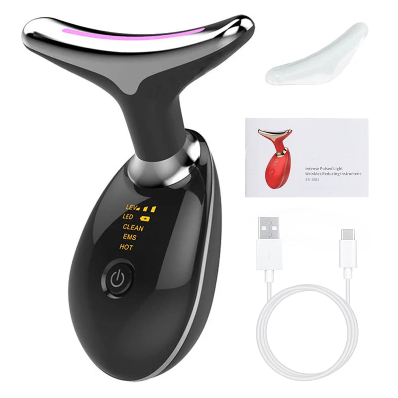 New 3 Colors Neck Face Beauty Device Facial Lifting Machine Skin Tighten Reduce Double Chin Anti Wrinkle Remove Lifting Massager