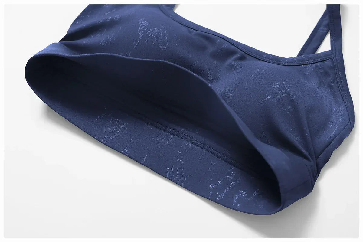New Sexy Women Sports Underwear Breathable Absorb Sweat Shockproof Padded Running Fitness Printed Yoga Sports Running Underwear