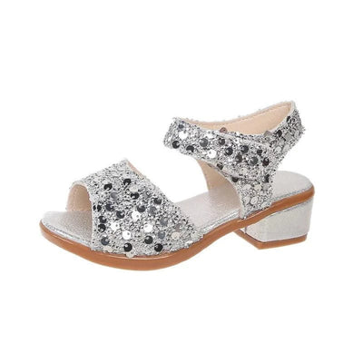 Princess Sandals for Girls | Dance Performance Shoes | Wedding High Heels 2025 Summer New