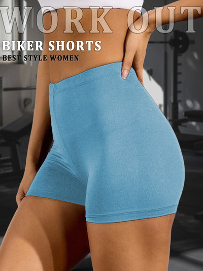 Biker Shorts For Women Super Soft No See Through Workout Yoga Running Cycling Push Up Gym Fitness Shorts Women's Activewear