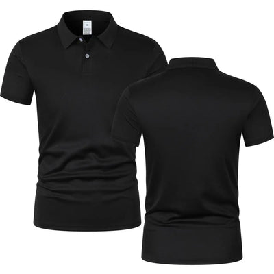 Men's Short Sleeve Polo Shirt Summe Button Classic Fit Casual T-Shirts Oversize Pullover Shirts Man Solid Color Lightweight Tops