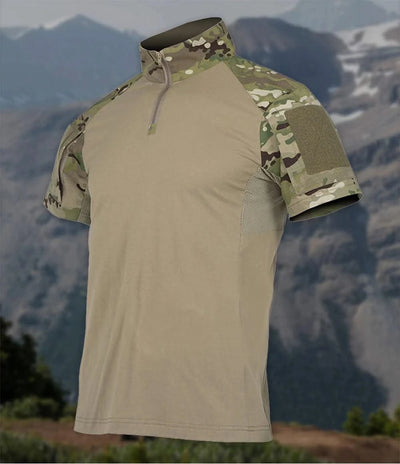Outdoor Sport Camo Shirts Tees Mens Breathable Tactical CP Camouflage Combat Shirt Hunting Clothes Tops Workout Clothing T Shirt
