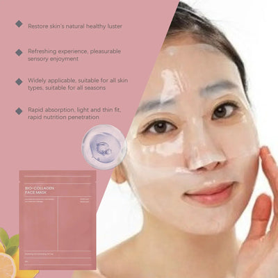 Bio-Collagen Face Mask Anti-Wrinkle Firming Overnight Mask With Hydrolyzed Moisturizing Refreshing Brightening Repair Skin Care