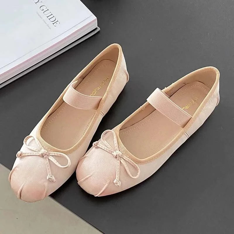 Women Butterfly-Knot Lolita Ladies Ballet Flats In Casual shoes, Sandals  Slides