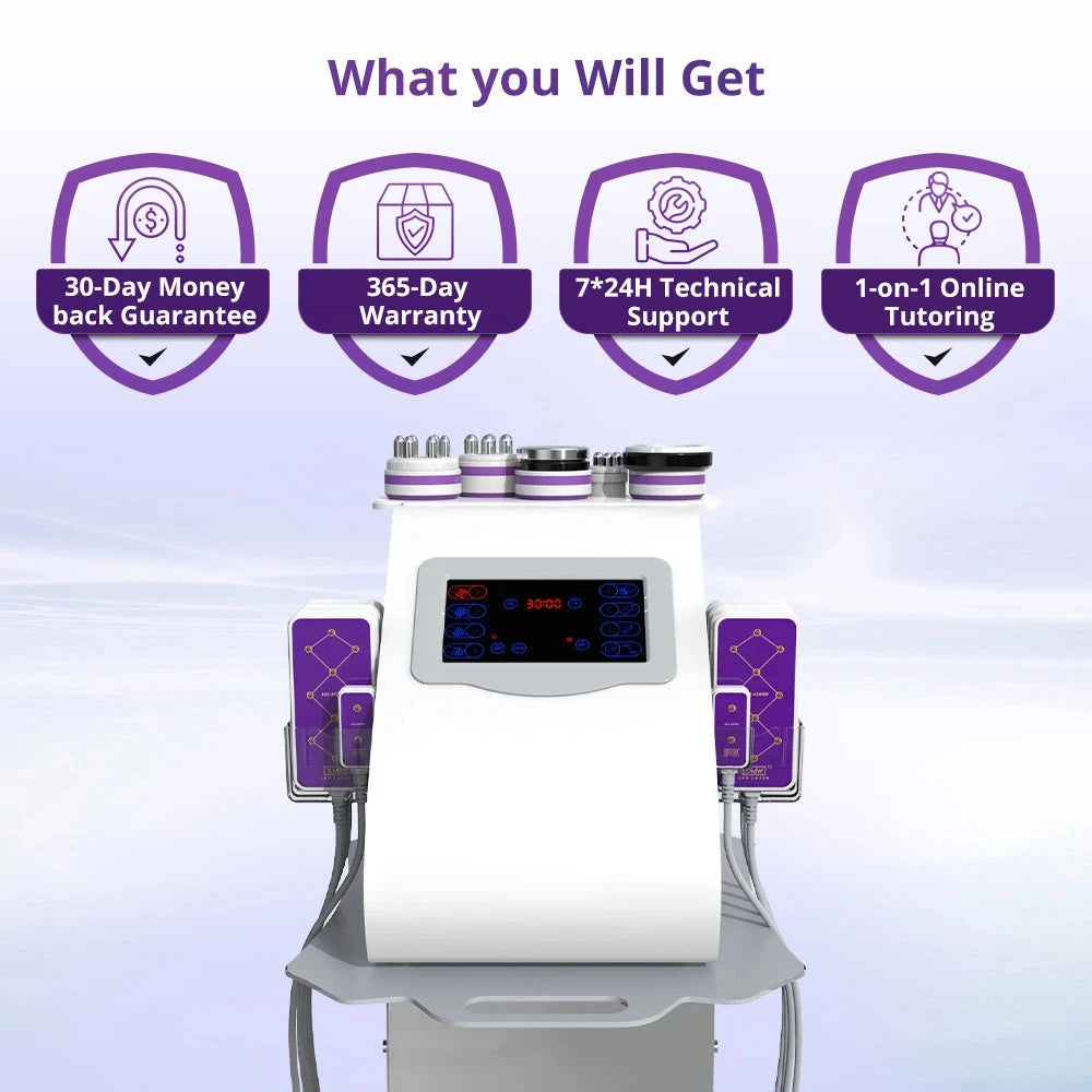 5/6/9 In 1 Cavitation Machine Body Slimming Skin Tightening Facial Care Tool for Salon Home Use