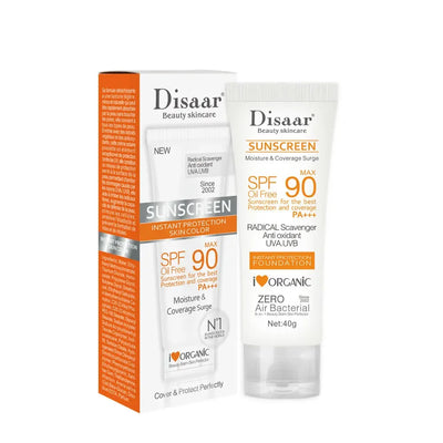 Facial Sunscreen Cream SPF 90 Body Protective Cream Anti-Aging Oil-control Moisturizing 40g Original Facial Body UV Sun Sunblock