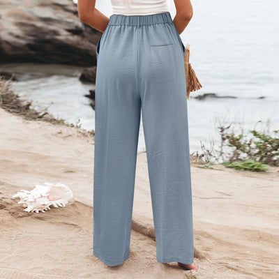 Women's Wide Leg Pants High Elastic Waisted In The Back Business Work Trousers Long Casual Pants Pants for Women Women’s Pants