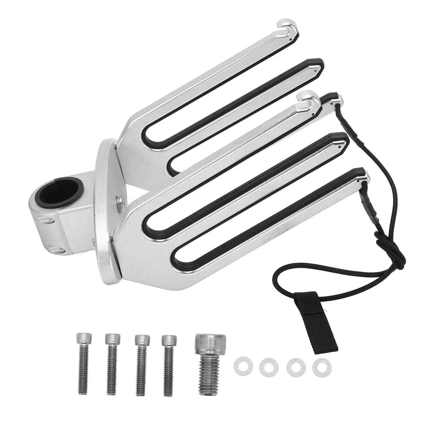 Adjustable Brushed Aluminum Wakeboarding Tower Kneeboard Rack for yacht Accessories