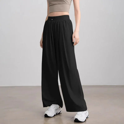 Women's High Waisted Hip Lifting Yoga Wide Leg Pants Athletic Casual Fitness Pants