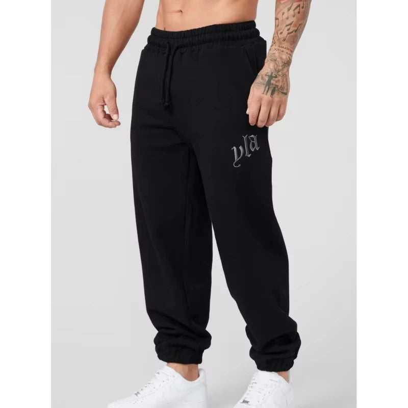 New Men's Trousers 2025 Autumn and Winter Printed Sports Fitness Pants Leggings Sports Pants Fashion Men's Clothing