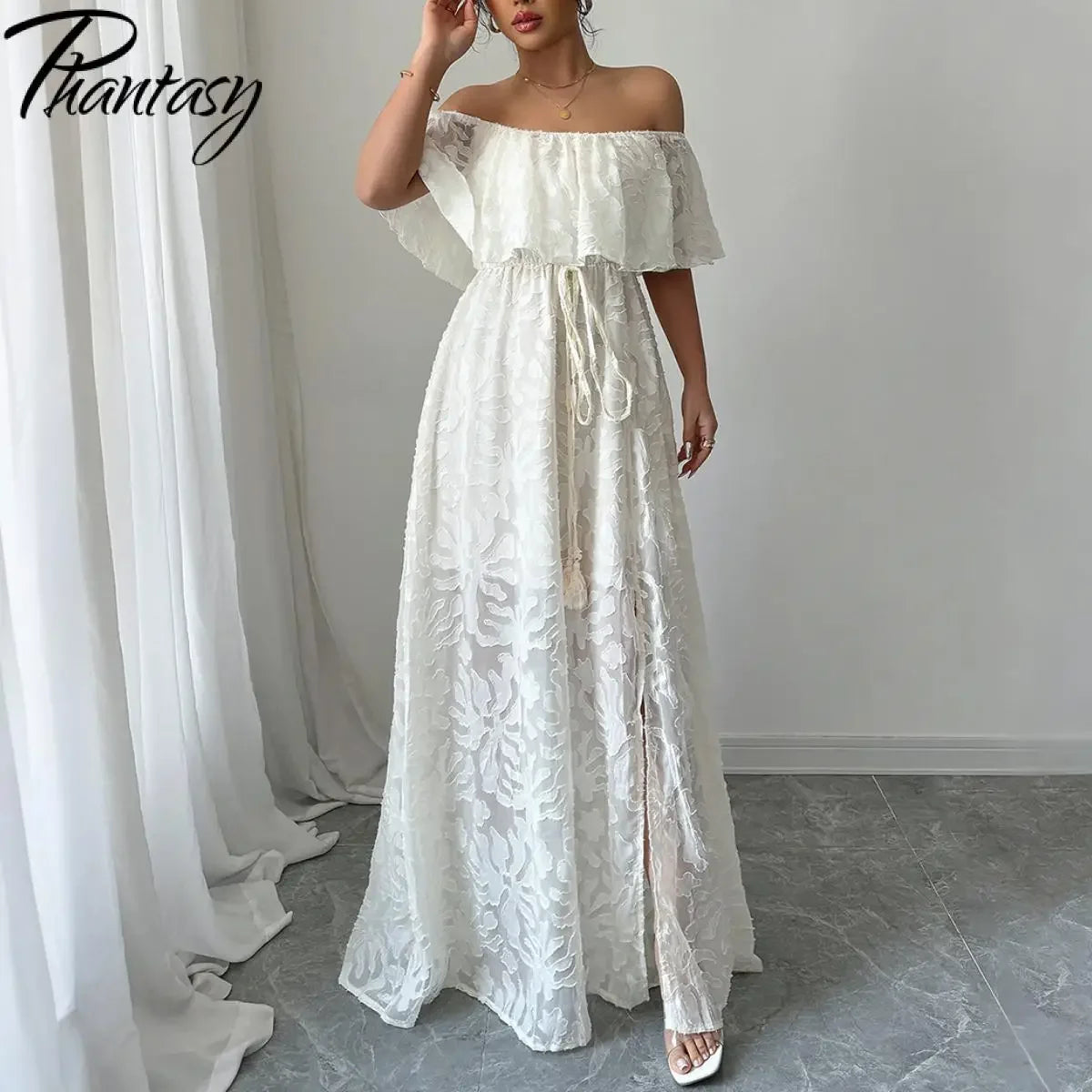 Women's Dresses 2025 Summer White Dress Women Cover-Ups Outfits Boho Hippie Chic Long Maxi Dresses Female Clothes Robe Vestidos