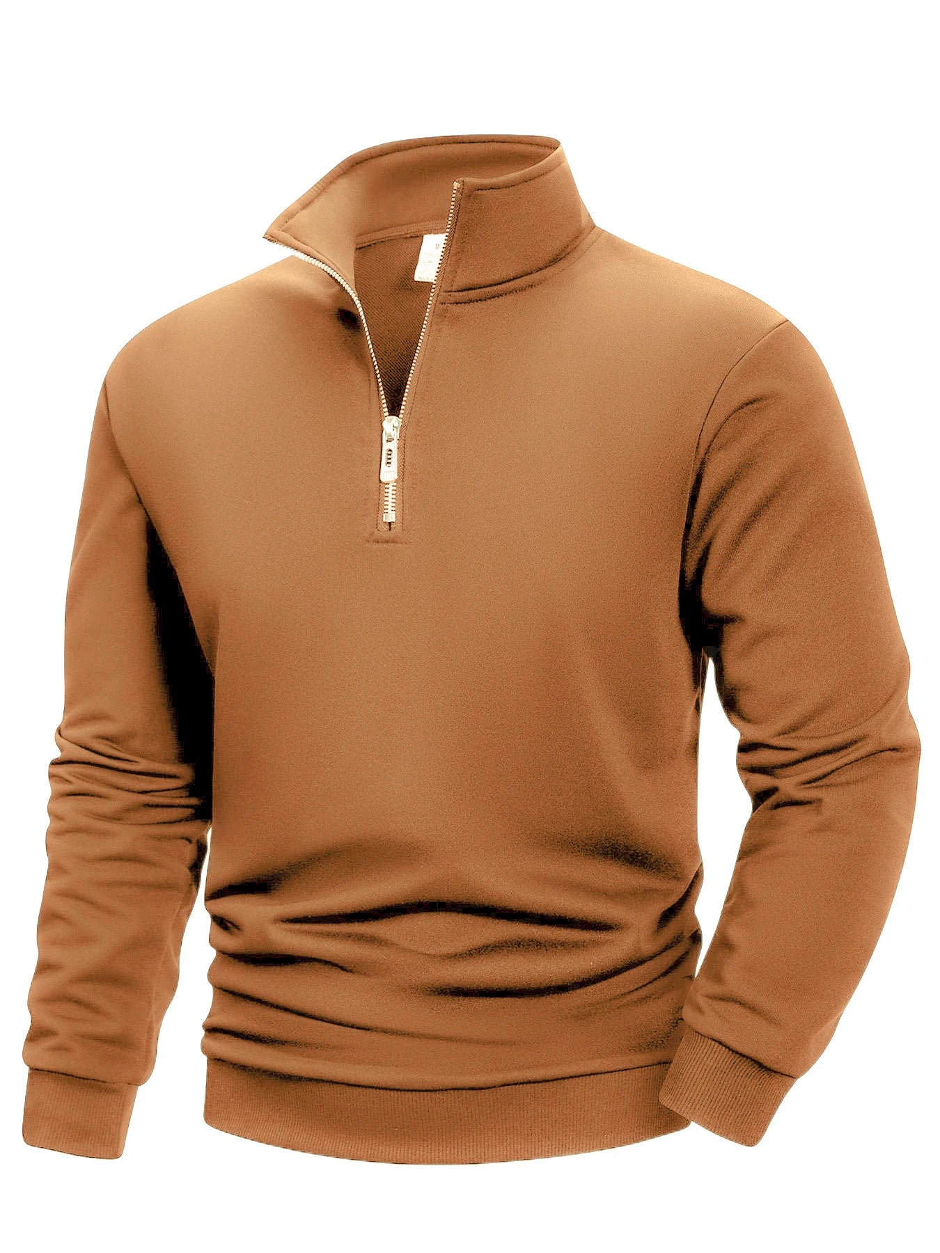 2025 Men Sweatshirts Spring Autumn Pullover Half Zipper Pullover for Male Hoody Outdoor Sweatshit Solid Color Stand Collar S-3XL