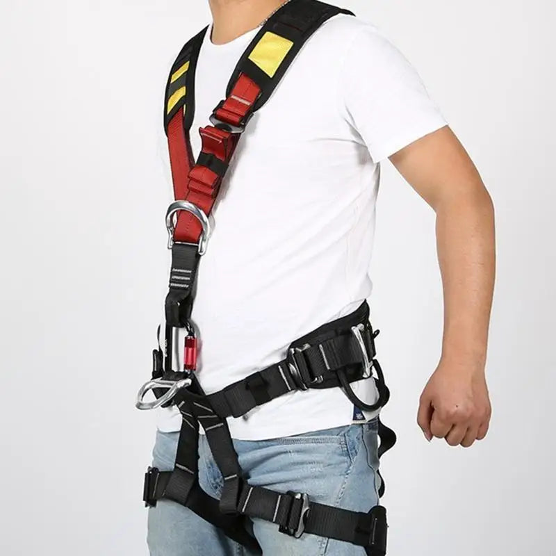 N58B Climbing Harness Only Shoulder Strap Harness Waist Hip for Protection Safety Climbing Harness for Fire Rescuing Climbing