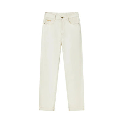 Semir 2023 Women Jeans Autumn New Rolled-edge Straight-leg Pants Slimming Trousers for Women