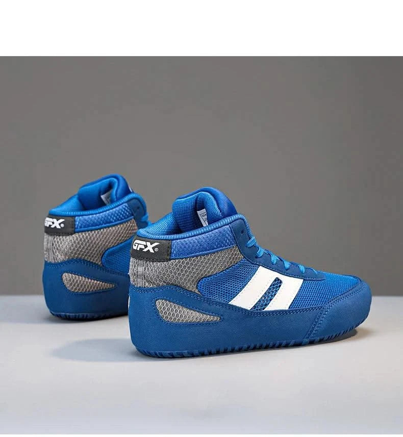 New Wrestling Shoe Fighting Boxing Wrestling Rubber Outsole Breathable Wear-resistant Shoes for Child Women Men Size 29-44