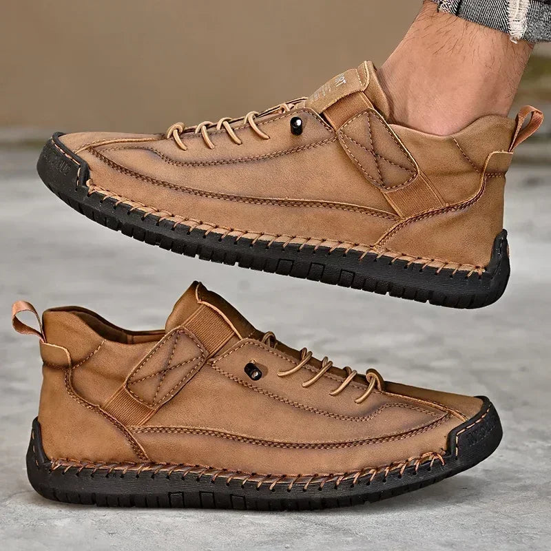 Men's Loafers Are Comfortable Easy To Wear High-quality Design Fashionable Lace Up Shoes Outdoor Walking Casual Fashion Shoes