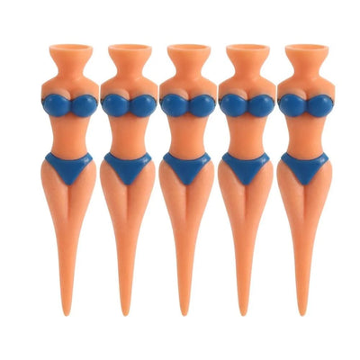 5 Pcs/Lot Women Ball Holder Lady Model Bikini Outdoor Golf Tees Golf Training Golf  Accessories Clubs Tee