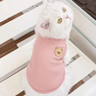 Summer Dog Clothes for Small Dogs Pet Dog Cooling Vest Puppy Clothing Solid T-Shirt Waffler Pet Apparel Chihuahua Dog Costume
