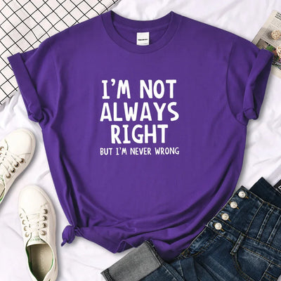 Women's T-Shirt Cool Interesting Letters Printed Tees Female Summer Oversized Tshirt Woman Round Neck Casual Tshirt Tops