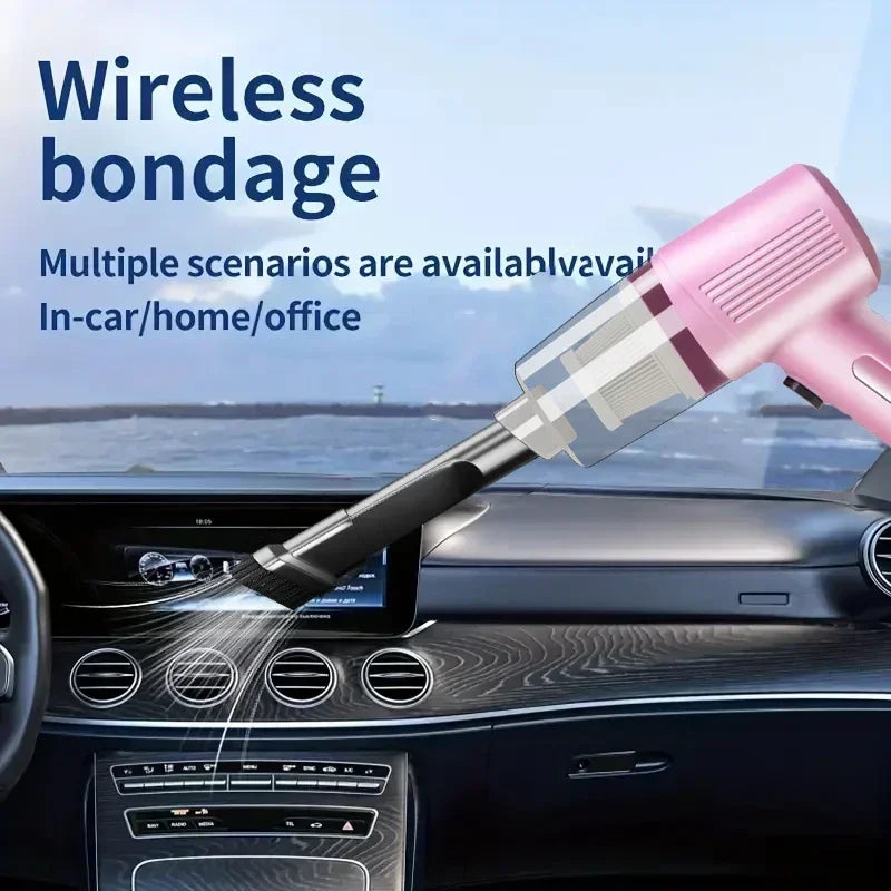 Portable Wireless Car Vacuum – Compact High-Suction Handheld with Blower Function for Easy Car & Small Space Cleaning
