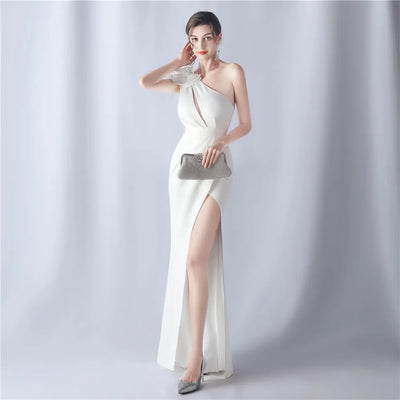 Women's Elegant Dresses for Prom Party Dress Evening Formal Gala Woman Luxury Special Events Occasion Chic Simple Satin 2024