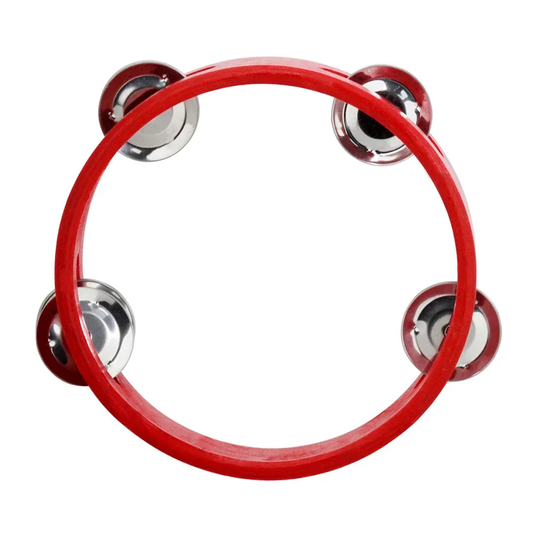 6 Inch Tambourine Hand Crank Drums Spin Rattle Wooden Hand Bell Orff Percussion Instrument Freestyle Drum Portable Kids Gifts