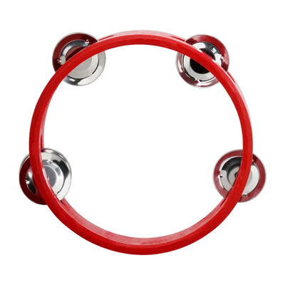 6 Inch Tambourine Hand Crank Drums Spin Rattle Wooden Hand Bell Orff Percussion Instrument Freestyle Drum Portable Kids Gifts