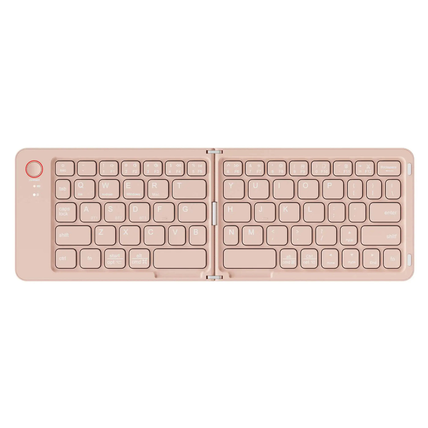 Mini Portable Foldable Wireless Keyboard Ultra Slim Touchpad Bluetooth Keyboard Rechargeable Folding Keyboard for Tablet Laptop