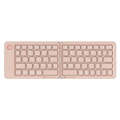 Mini Portable Foldable Wireless Keyboard Ultra Slim Touchpad Bluetooth Keyboard Rechargeable Folding Keyboard for Tablet Laptop