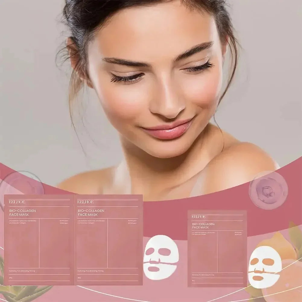Bio-Collagen Face Mask Anti-Wrinkle Firming Overnight Mask With Hydrolyzed Moisturizing Refreshing Brightening Repair Skin Care