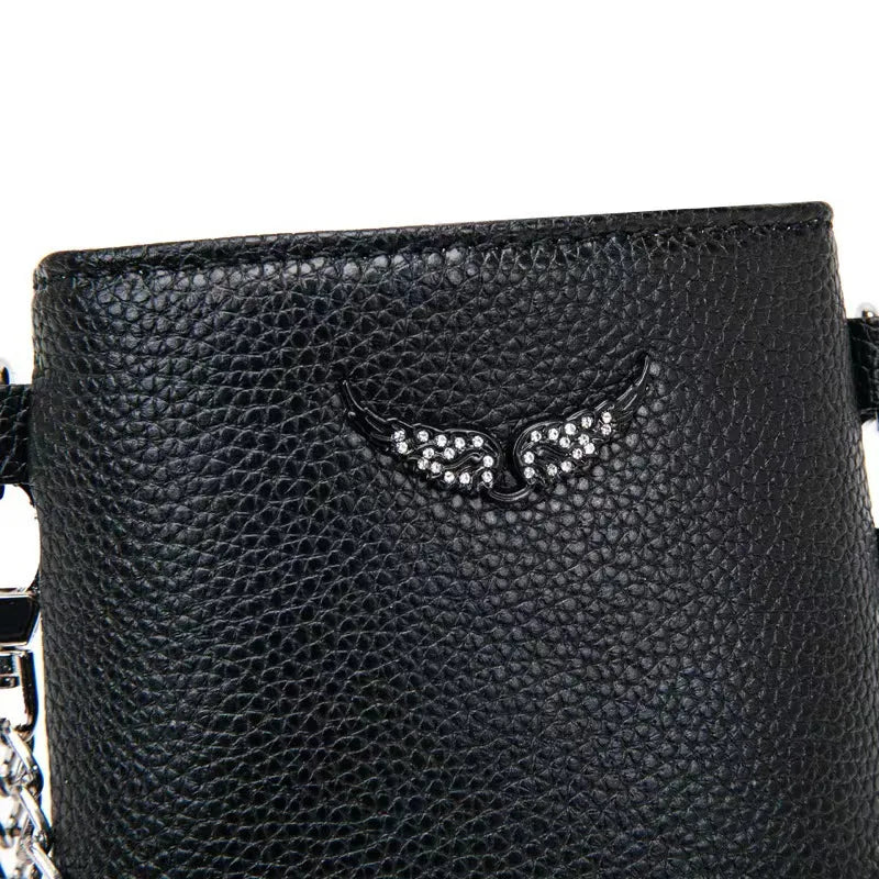 Handbags for Women 2025 New Fashion French Women's Shoulder Bag Wings ZVbag Pu Retro Messenger Bag Luxury Designer Handbag