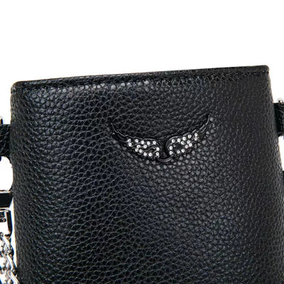 Handbags for Women 2025 New Fashion French Women's Shoulder Bag Wings ZVbag Pu Retro Messenger Bag Luxury Designer Handbag