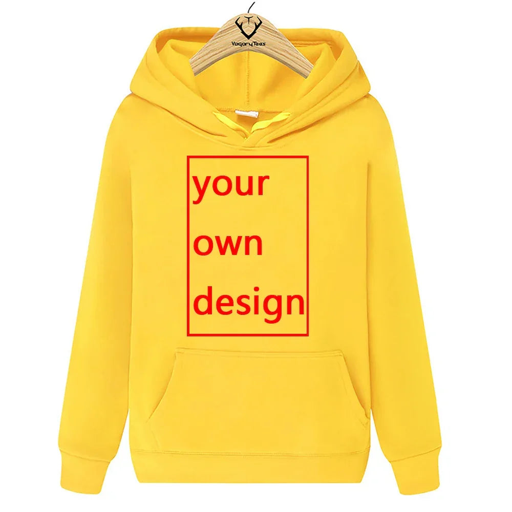 Men Hoodie Autumn Hip Hop Streetwear Men Pullover Sweatshirts Hoodies Print Your Own Design/LOGO/QR code/photo casual Hoodie