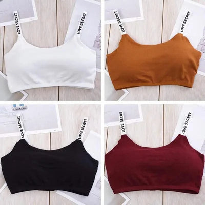 Cotton Bras For Women Nonwire Bra Tube Top