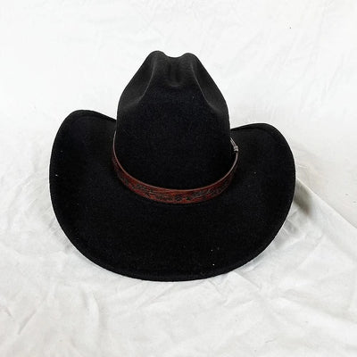 Men's Western Women's Cowboy Hat Army Green Men's Women's Cowboy Jazz Hat Wide Brim Felt Fedora Sombrero Hombre