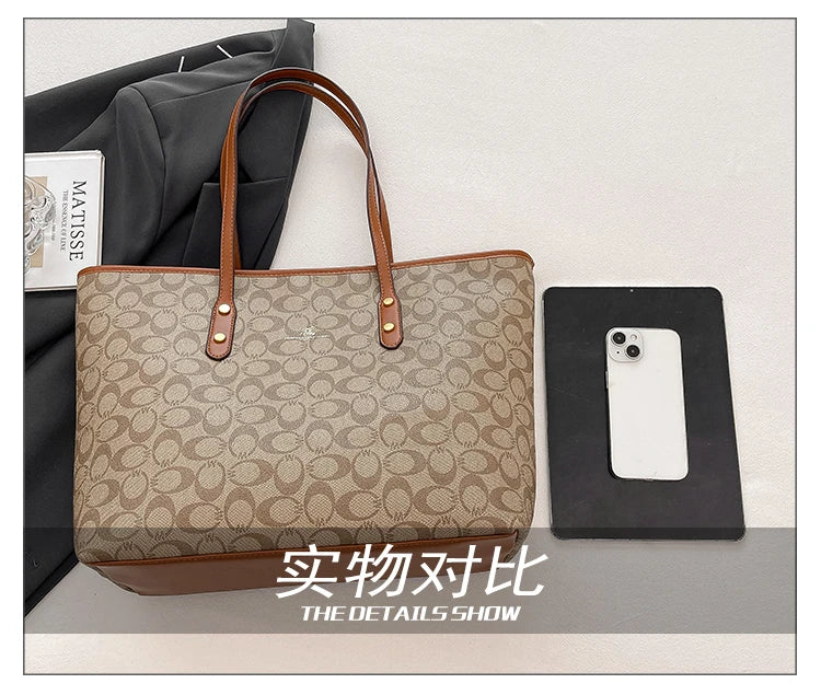 Elegant Ladies Leather Handbag Classics Women's Designer Luxury Zipper Shoulder Bag With Designer Letter Logo