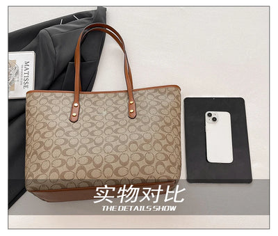 Elegant Ladies Leather Handbag Classics Women's Designer Luxury Zipper Shoulder Bag With Designer Letter Logo