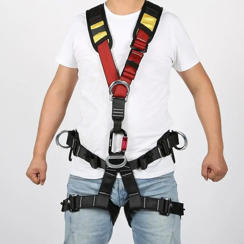 N58B Climbing Harness Only Shoulder Strap Harness Waist Hip for Protection Safety Climbing Harness for Fire Rescuing Climbing